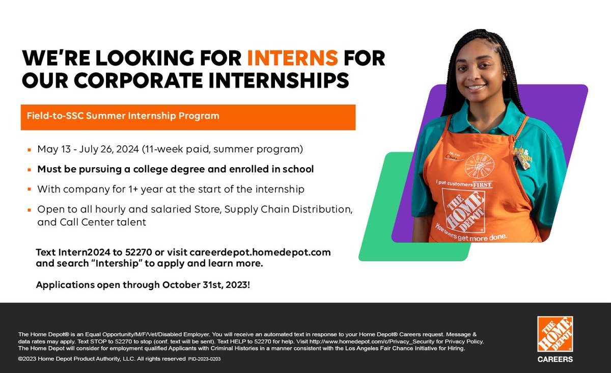 Field associates- are you looking to grow your career? Apply for our Summer Internship Program to gain SSC exposure and expand your network! Text Intern2024 to 52270 to learn more and apply!