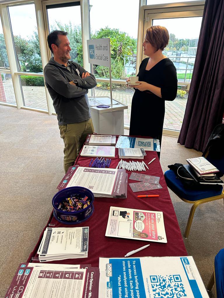 lcraig_linda's tweet photo. A wonderful day with NIPEC conference celebrating 21 years of developing nursing and midwifery professions. Congratulations to everyone involved. Thank you for having the Regional PCE team to share Care Opinion resources #NIPEC23 https://t.co/SdYMNqs2rw