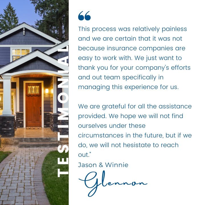 Another satisfied client. Do you have an insurance claim that our public adjusters can help you with? Visit our website, greenspanai.com for more information. 

#PublicAdjusters #InsuranceAdjusters #Fire #Flood #Water #Damage #Residential #Commercial