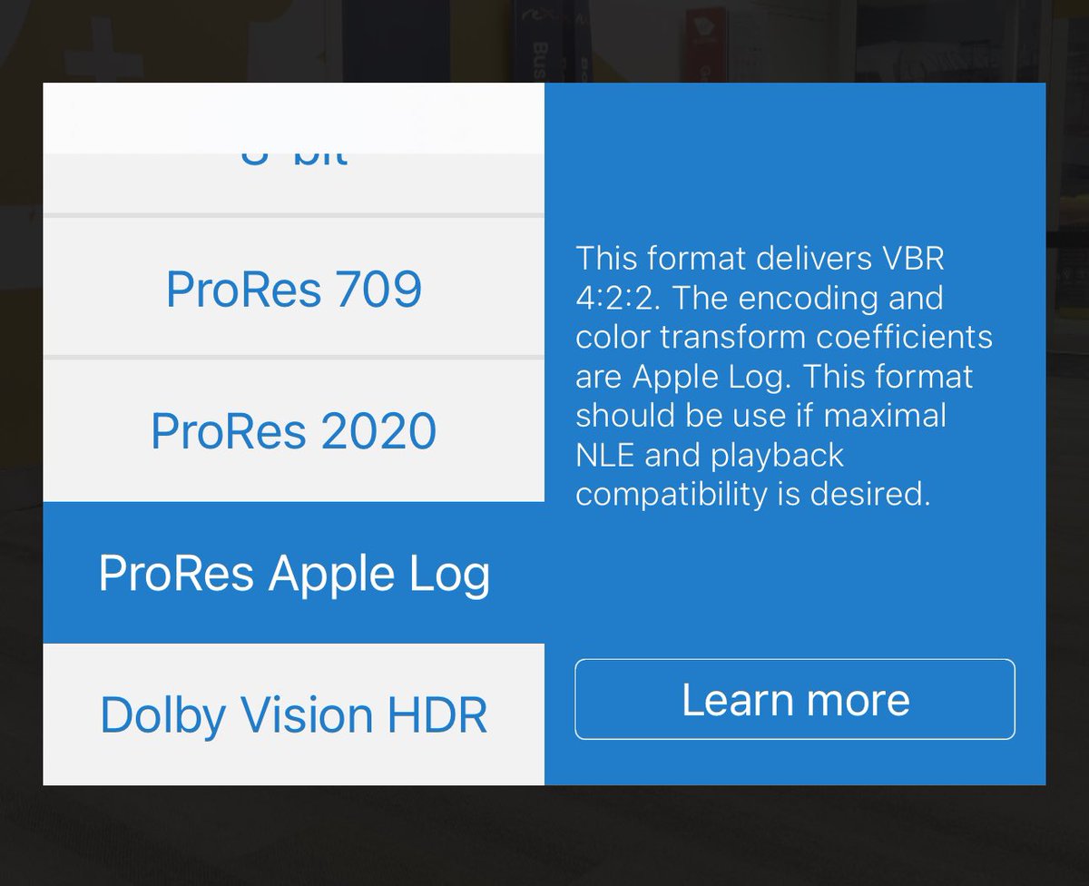 Great news! #FilmicPro 7.5.4 now supports #AppleLOG on iPhone 15 Pro & Pro Max phones! Which means no more tone mapping! You can find it by going to Settings > Video > Codec in Filmic Pro!