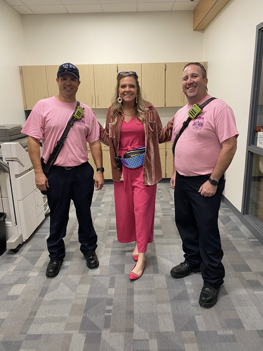 When the JC Fire Department gets the Barbie memo!!! Hi Ken!! #ProudToCallOurHomeCC #GoCavsGo