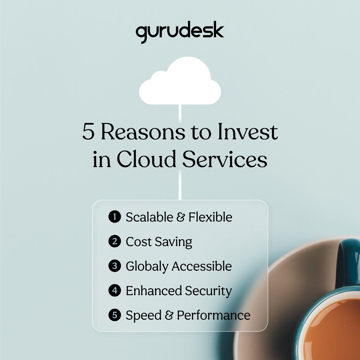 Not sure about investing in Cloud Services? 

#CloudServices #CloudHosting #GuruDesk