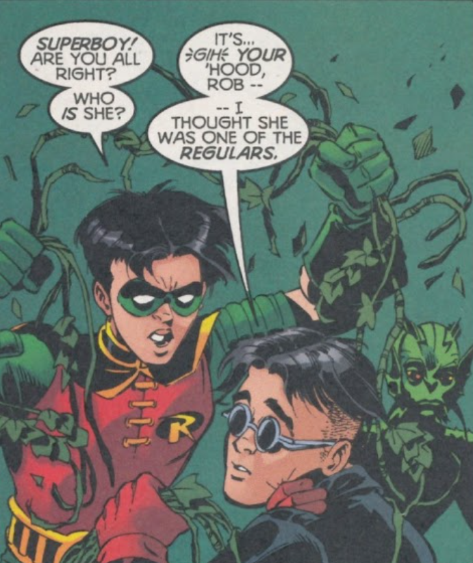 timdrakearchive's tweet photo. these three share one brain cell... unfortunately tim didn't hand over custody to bart in time https://t.co/6CBVGuisjB