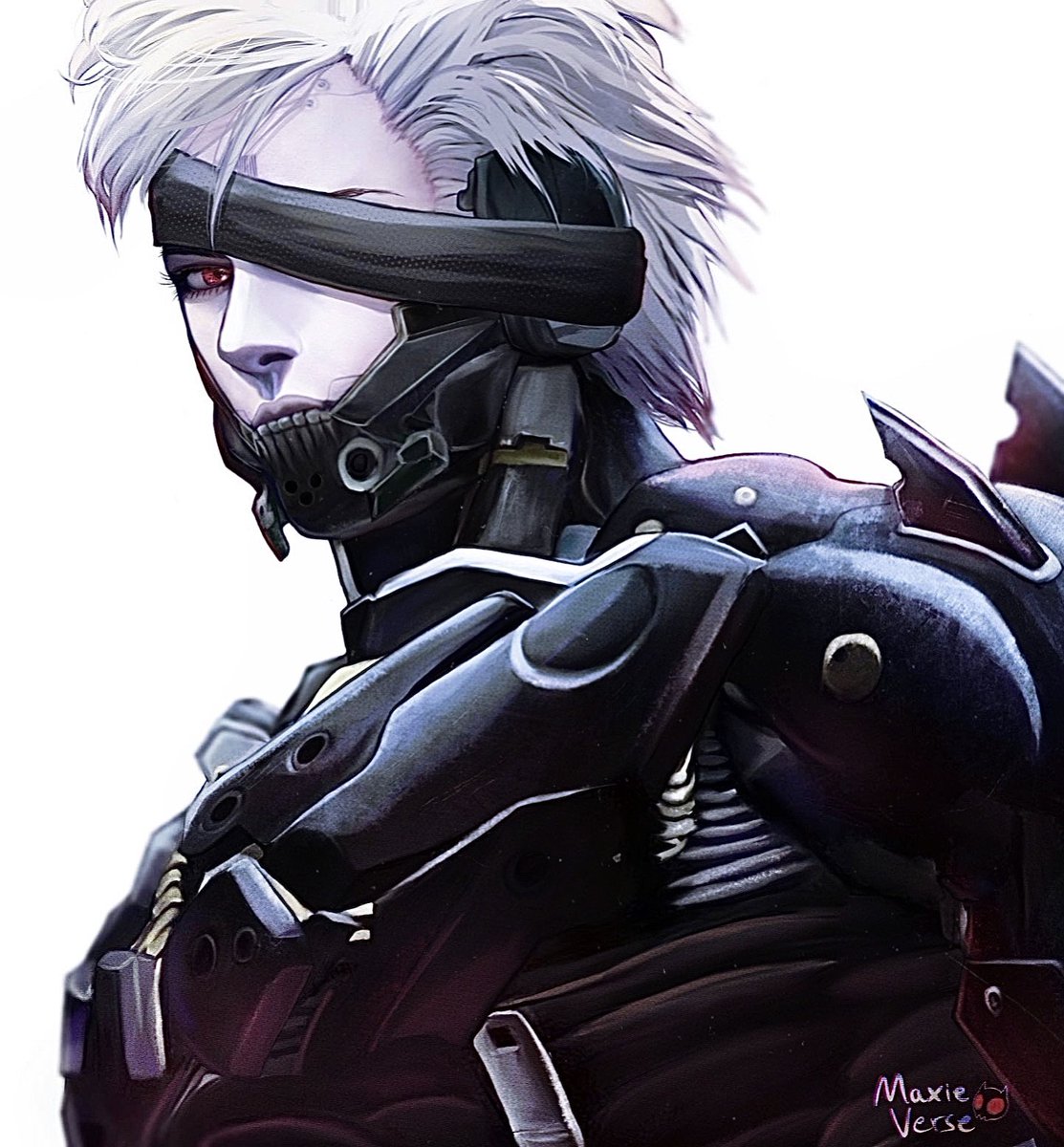 Maxieverse's tweet image. I realize I haven’t posted my Raiden fan art yet so here we go! I need to replay MGR 👀