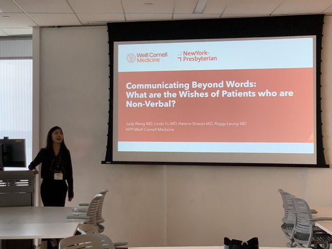 A belated congratulations to our residents who presented at <a href="/SocietyGIM/">SGIM</a> Midatlantic this past month!  

Dr. Judy Wang PGY1 won her category for her oral presentation "Communication Beyond Words: What are the wishes of Patients who are Non-Verbal?" 

So proud!