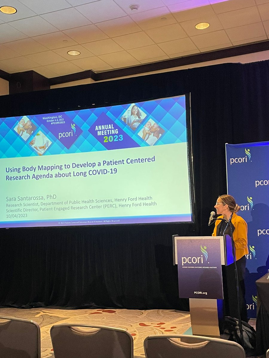 Thank you <a href="/PCORI/">The Patient-Centered Outcomes Research Institute</a>!! Representing the work we have done <a href="/HenryFordHealth/">Henry Ford Health</a> in the Patient Engagement Research Center 💕 #PCORI23
