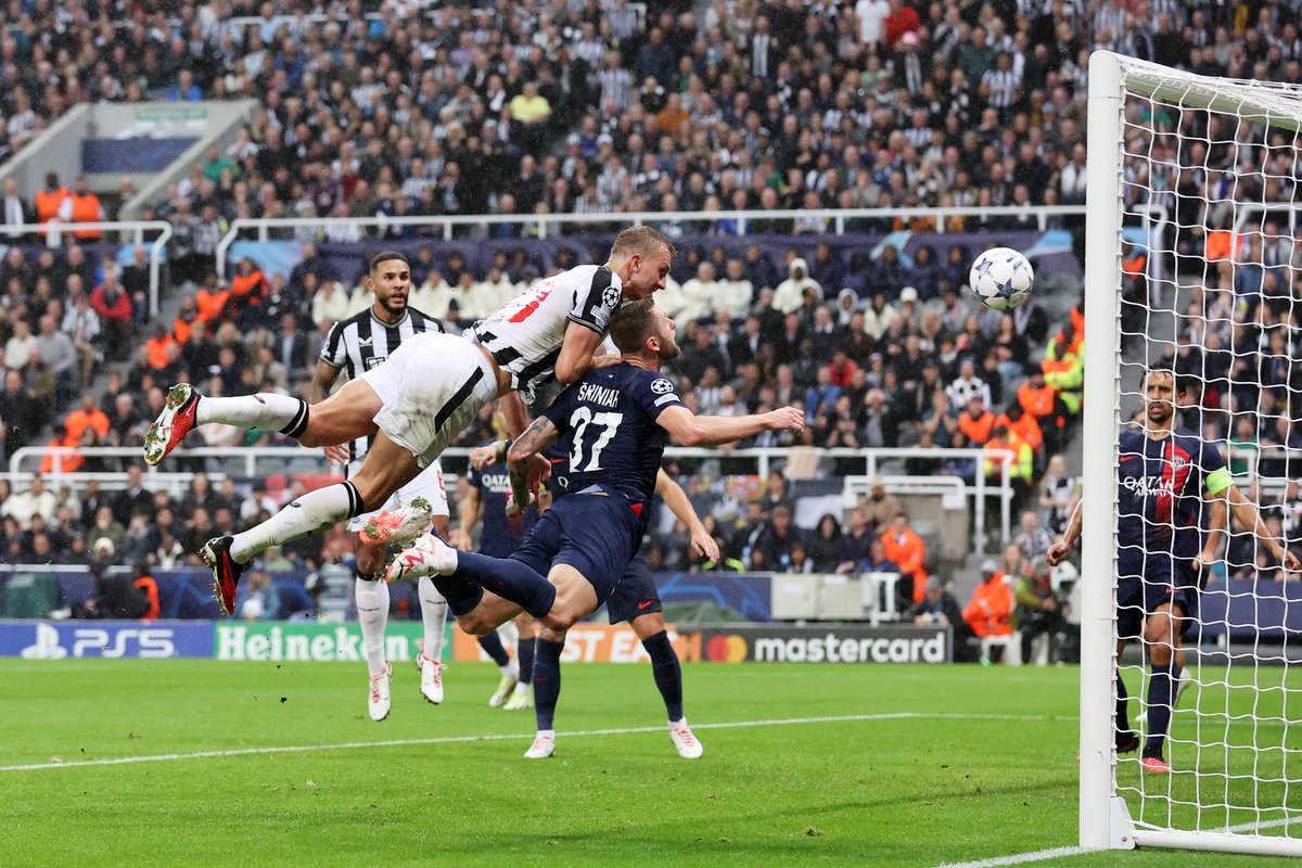 There was NOTHING stopping Big Dan Burn getting to that header! 🔥