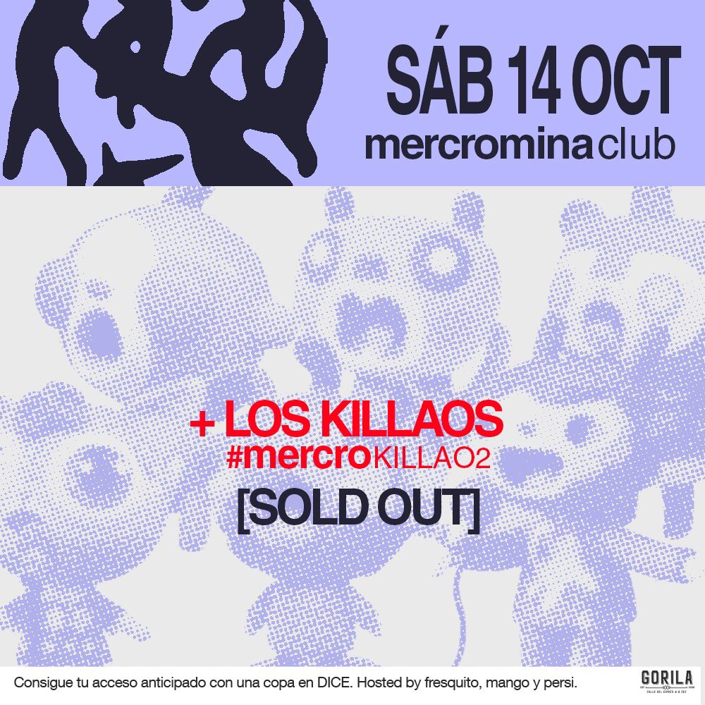 mercrominaclub's tweet photo. SOLD OUT 14/10 #MERCROKILLAO2 ni 48 horas han durado 😳 estos dias soltamos mas info https://t.co/4sB63rXivL
