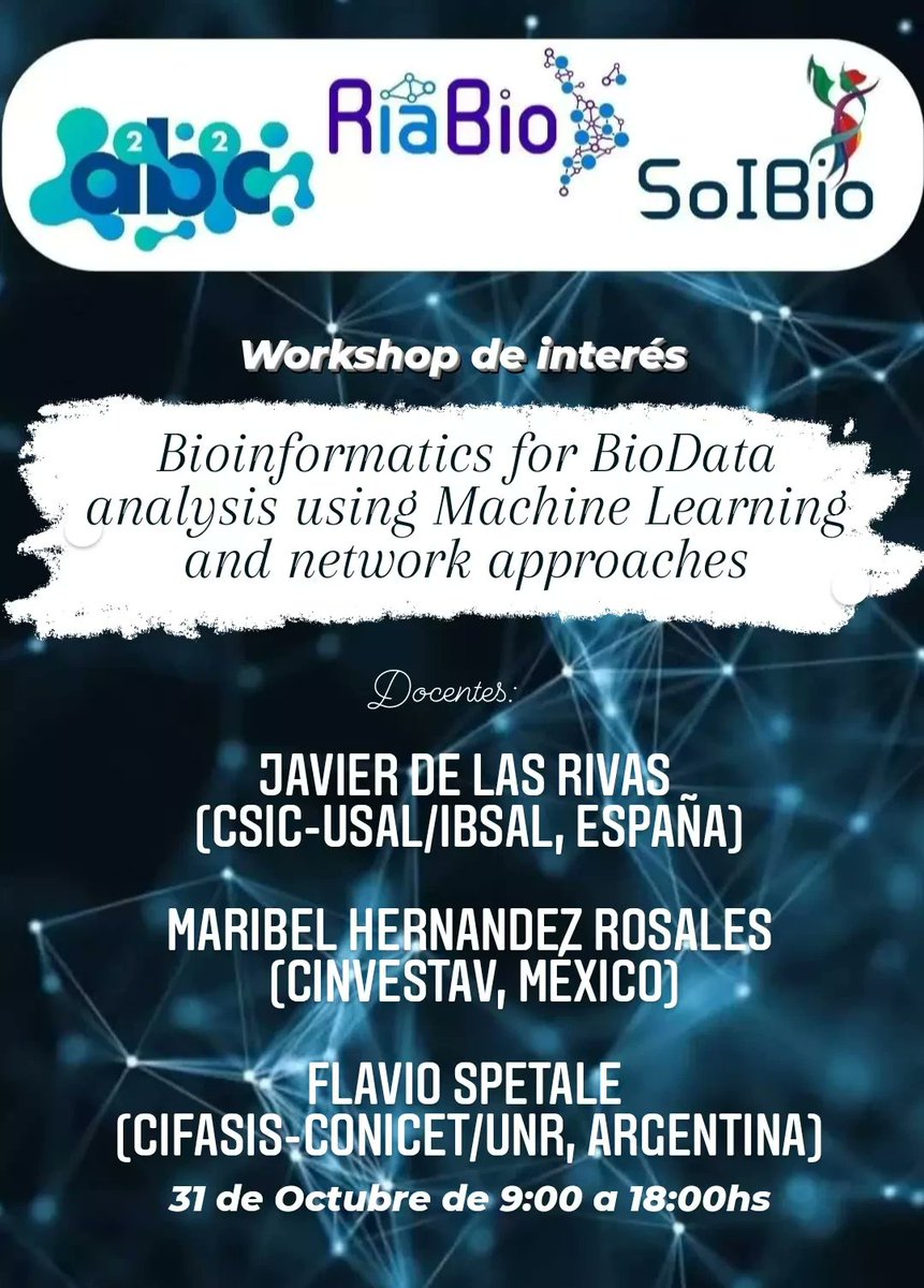 😌 Empezamos con la inscripción a los talleres pre-congreso. Agenda la fecha y aprovecha a registrarte ya mismo!!!

⏳ 31 de Octubre de 9:00 a 18:00 hs

➡️ Más informacion aquí: 2023.a2b2c.org.ar/workshops.html

📲 Inscripción en este link:
docs.google.com/forms/d/e/1FAI…