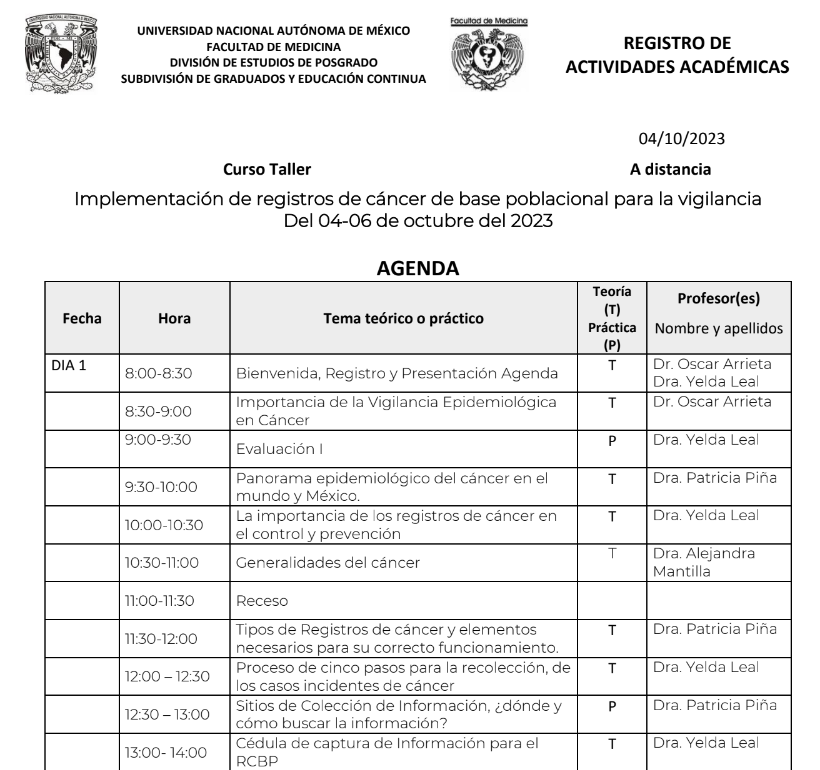 Hoy iniciamos el curso 'Implementación de registros de cáncer de base poblacional' avalado por la @UNAMmx y la @FacMedicinaUNAM, un paso más en el fortalecimiento del registro en nuestro país y un trabajo de colaboración entre @Tu_IMSS @SSalud_mx @incanMX con el liderazgo de…