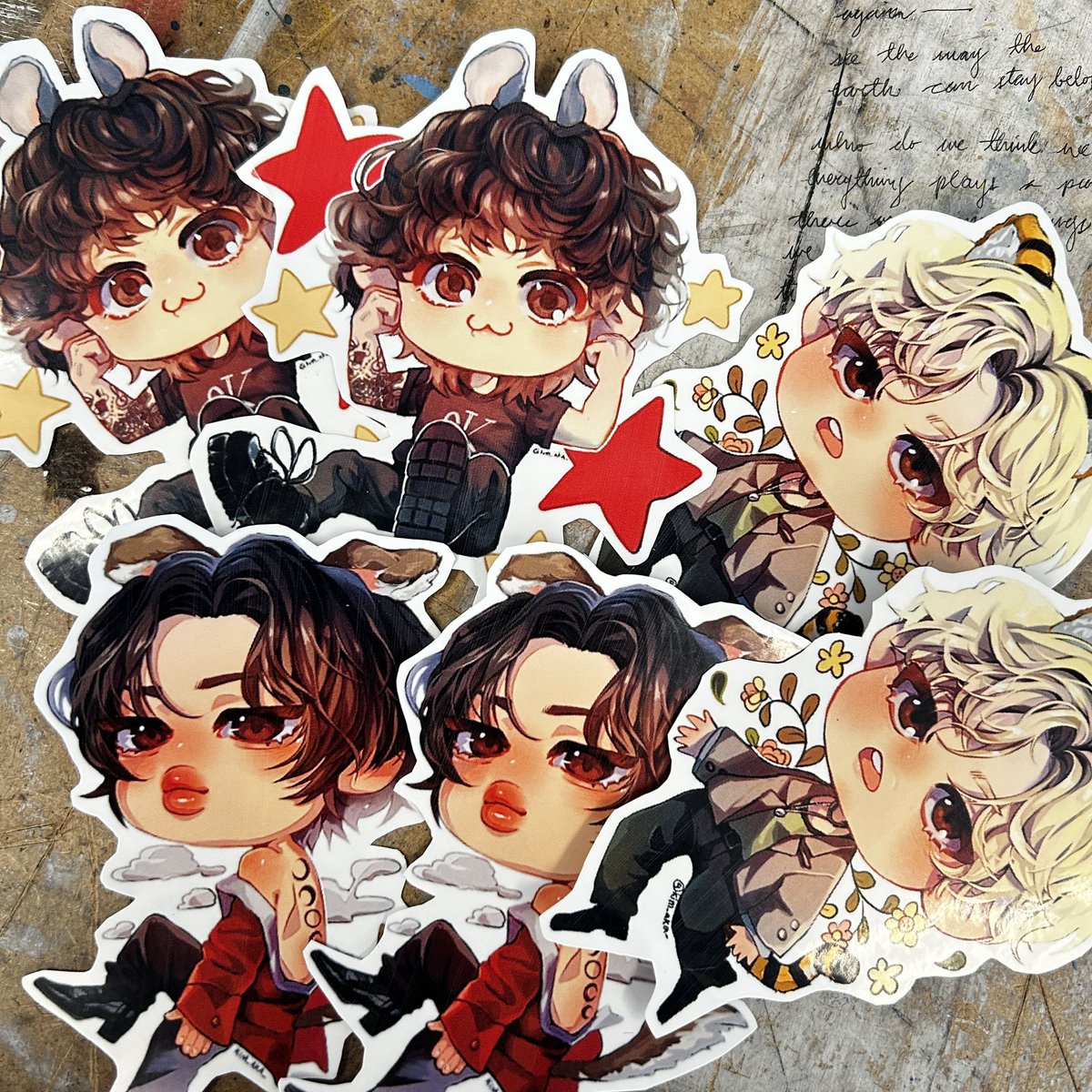 smdwhynot's tweet photo. Taking orders via dm!! $4 per sticker, $5 for two for first 15 orders! 
Venmo and PayPal only! 
#JungKook_GOLDEN #jungkookfanart #taehyungfanart #jiminfanart #btsstickers https://t.co/5fFwcrrWlF