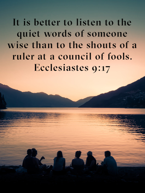 adkalliance's tweet photo. Have you ever noticed our culture values loudness over a quiet word of wisdom?  The quiet word often gets overlooked, while the loud is assumed to be right.  Isn't it interesting that the Bible values the exact opposite? https://t.co/tc0nGkCxG4