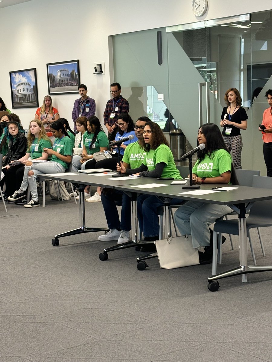technovation's tweet photo. Thank you to @AMD for today’s invaluable pitch practice session for our World Summit finalists! Your dedication to empowering girls in #tech is truly inspiring. 💛 Let’s keep riding this #WaveOfChange and create a #RippleEffect together! #WS2023 #WomenInTech https://t.co/tPt49NwG9U