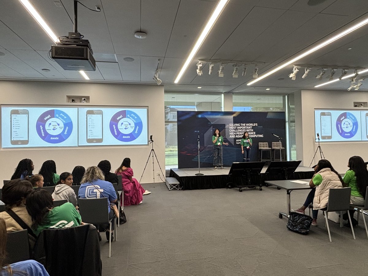 technovation's tweet photo. Thank you to @AMD for today’s invaluable pitch practice session for our World Summit finalists! Your dedication to empowering girls in #tech is truly inspiring. 💛 Let’s keep riding this #WaveOfChange and create a #RippleEffect together! #WS2023 #WomenInTech https://t.co/tPt49NwG9U