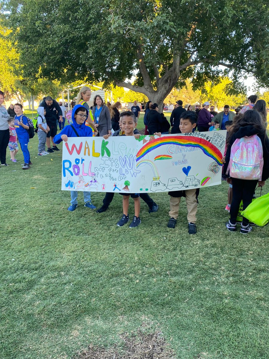 Today was International Walk To School Day. Thank you Berkeley L. Bunker ES for hosting this event and thank you to all who came out to support us!!