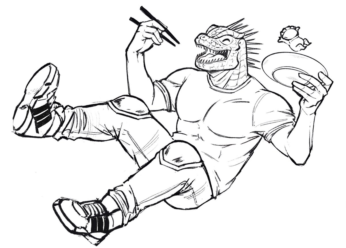 My beloved scrunklie 🦎✨
#カイマン #ドロヘドロ #caiman #kaiman #dorohedoro