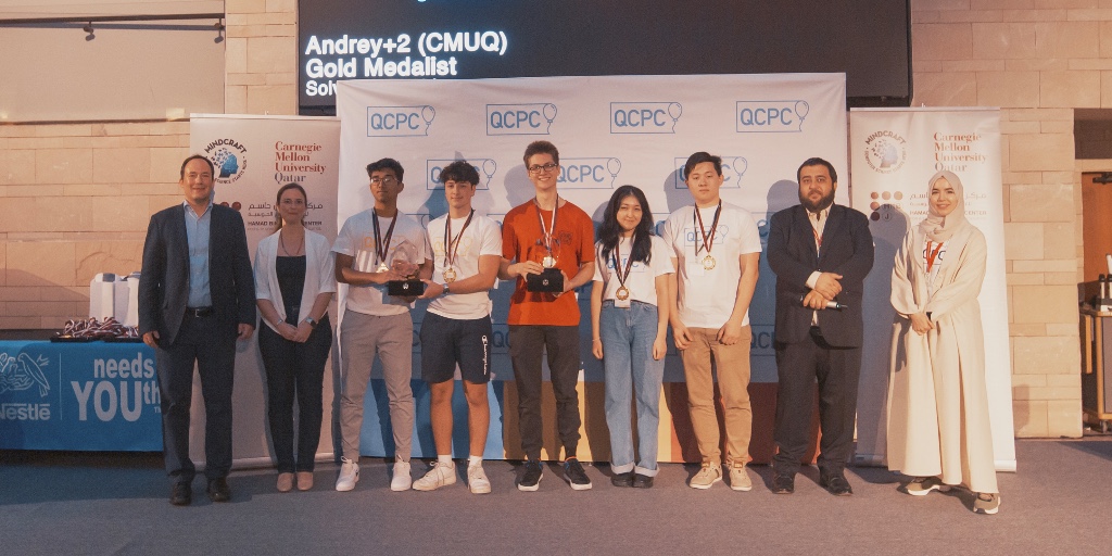 CarnegieMellonQatar (@carnegiemellonq) on Twitter photo ๐ Congratulations to the #CMUQ and <a href="/DohaCollege/">Doha College</a> teams on winning the Qatar Collegiate Programming Competition! ๐๐
bit.ly/3rCOPEm ๐ Congratulations to the #CMUQ and <a href="/DohaCollege/">Doha College</a> teams on winning the Qatar Collegiate Programming Competition! ๐๐
bit.ly/3rCOPEm