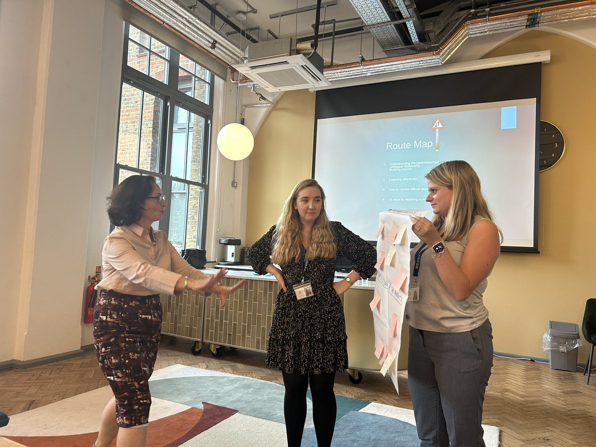 Such fun working with Clare Thomas during yesterday afternoon’s staff CPD on forming positive relationships. Looking forward to next week’s second workshop!