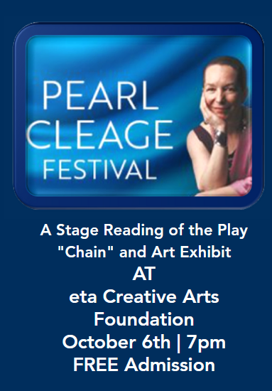etaCreative's tweet photo. Tomorrow at 7 with free admission, eta Creative Arts and the Goodman Theatre presents Chain Pearl Cleage!📝🎭🎉
#theater #eta #black #artist #blackartist #chicago #small #business #smallbusiness #chicago #pearlcleage #stagereading #chain https://t.co/5VqIEgUE13