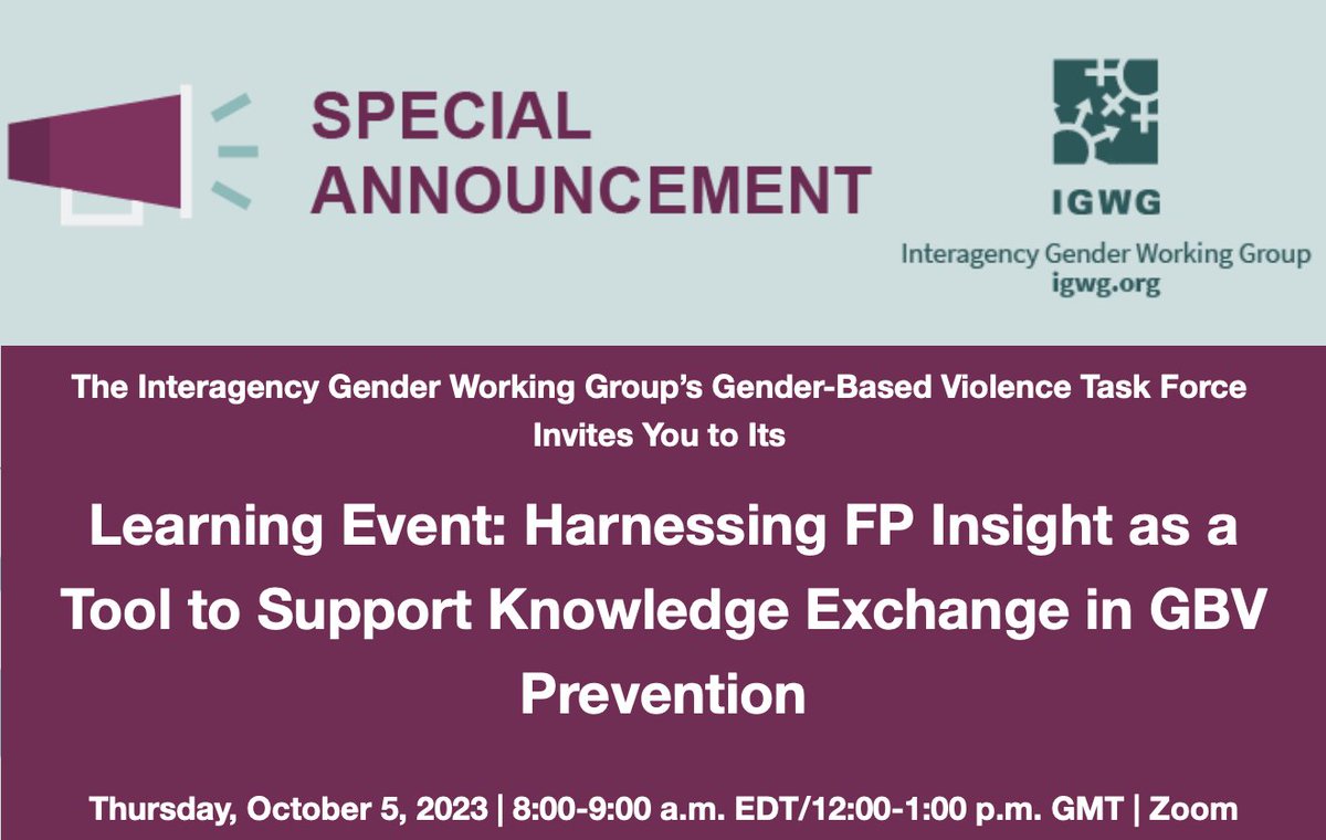 fprhknowledge's tweet photo. ๐ One day away! ๐
Join the IGWG GBV Task Force's learning event tomorrow and discover how the #FPinsight platform can support gender experts and practitioners in sharing GBV prevention knowledge. ๐ค๐
Register here โก๏ธ https://t.co/rZpYUgFG3o https://t.co/gnDgYG1ukH