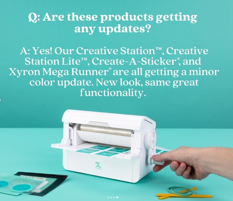 Any product Updates?
Yes!
#createwithxyron #craftwithxyron #xyron #xyroncreativestation #stickermakers #crafting #adhesive #laminators #magnetmakers