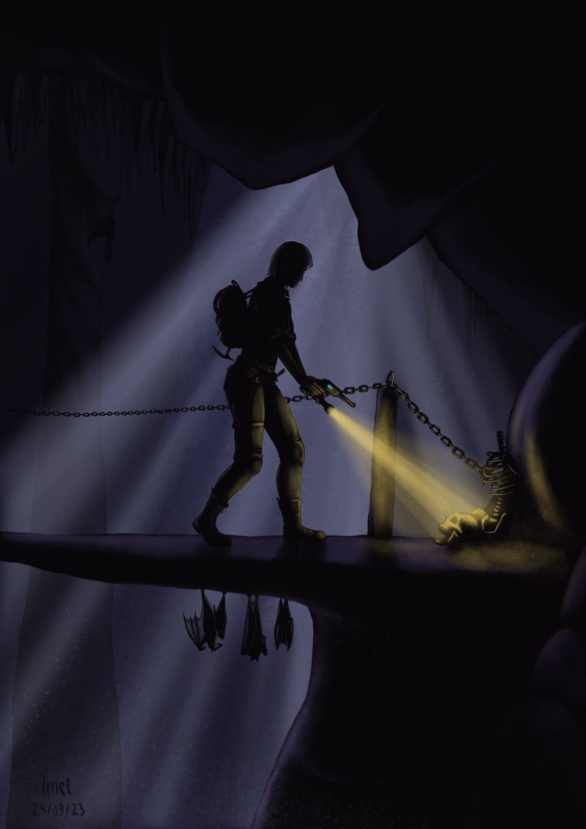 HerrVilic's tweet photo. Il y a un an, à peu près, je m'essayais à la tablette graphique 🎨

Voici mon dernier dessin, qui représente Liane Vestine, une héroïne de mon roman Sous des milliers de soleils ✨ https://t.co/z0g9AkBHB7