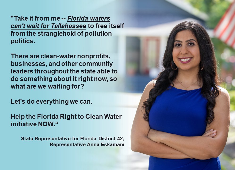 Is anyone genuinely waiting for politics to save us? We can save ourselves. FloridaRightToCleanWater.org