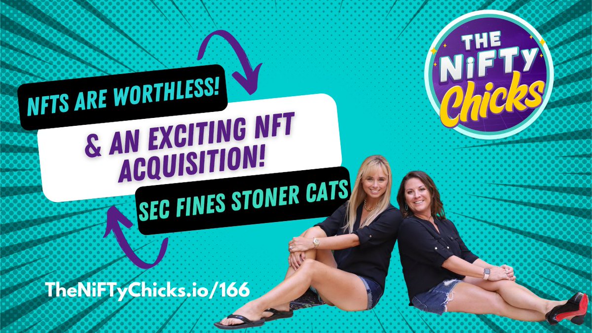 🚀 Tune in tonight at 5:30 PM ET for #TheNiFTyChicks Show! We're discussing the rollercoaster ride of NFTs, from 'worthless' collections to SEC fines &amp; a surprising acquisition. Don't miss out on the latest in #NFTNews 🎥🔥
💋 #NiFTyChicksLive

TheNiFTyChicks.io/LIVE