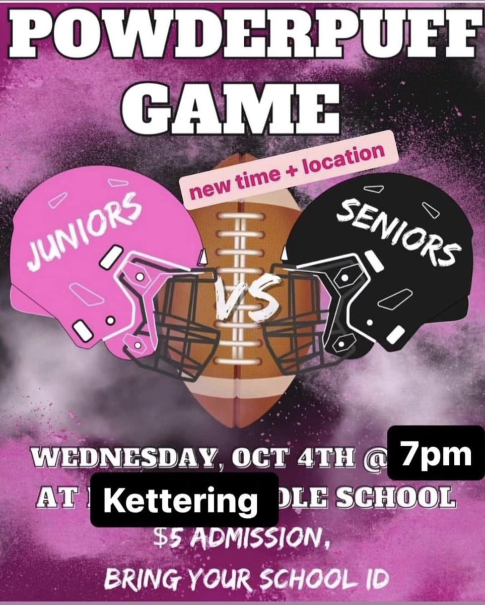 POWDERPUFF GAME TONIGHT!!