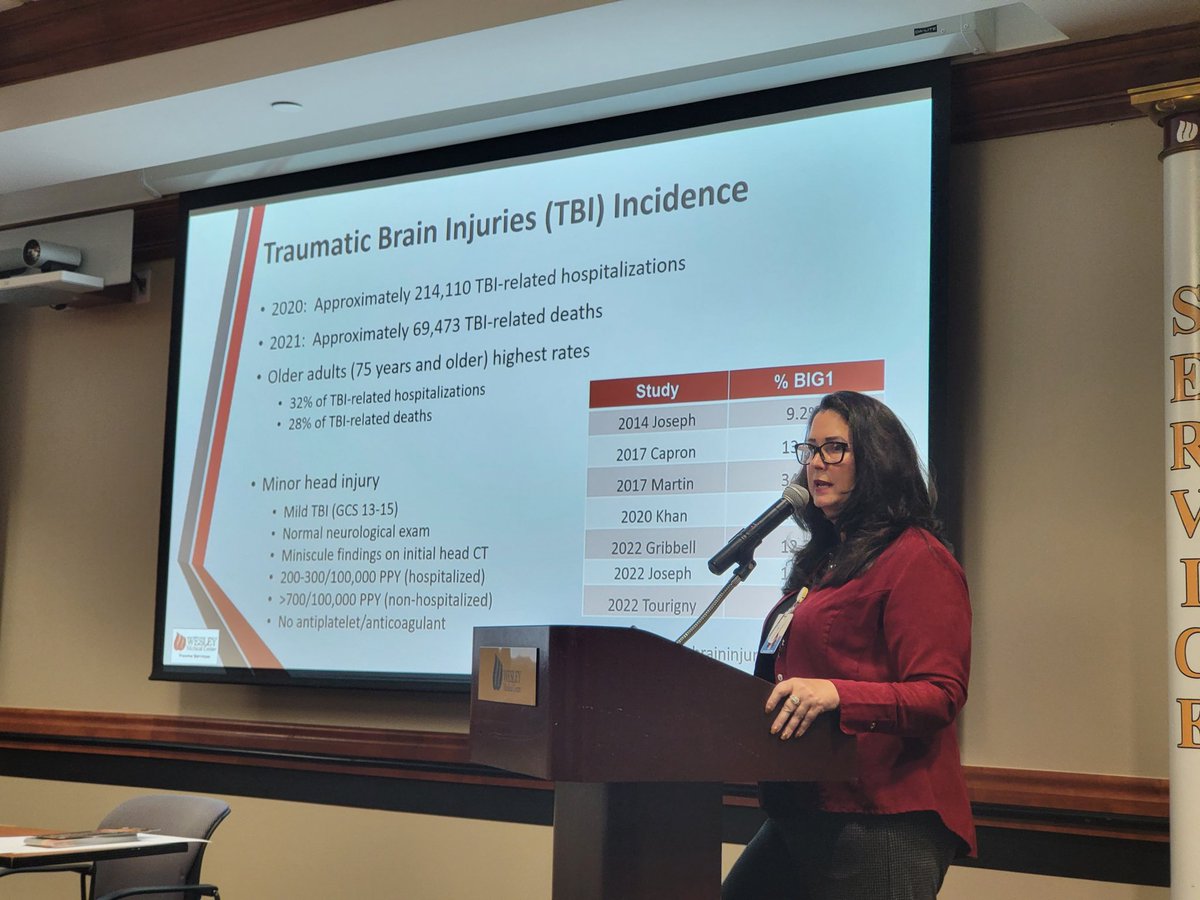 Dr_Stepheny's tweet photo. BIG1 data. Do all patients with a traumatic brain injury need to be transferred? 

This Kansas Trauma Symposium is soooooo great! 

Shout out to my friend and colleague @topknife on whose works these are based! 

#KDHE #trauma https://t.co/d2bOWQtsrG