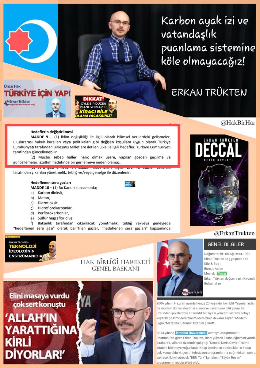 ErkanTrukten's tweet photo. İklim Kanunu'nu Reddet Türkiyem #1milyonimza @HakBirHar https://t.co/WNlugdsx2h