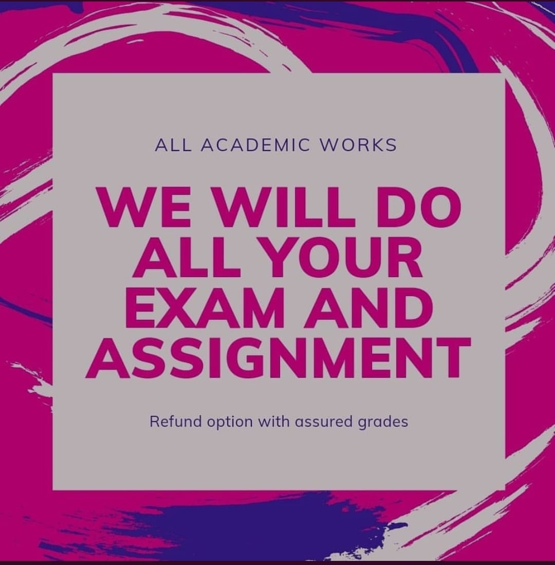 HMU for Class help
#payessay
#payassignment
#payhomework
#wrirethisessay
#AssignmentHelp
#classhelp
#essaywriting
#quizhelp
#paperdue
#Researchpaper
#Homeworkhelp
#Essaydue
#examdue
#assignmentdue
#summerschool
#essayhelp
#examhelp
#onlineclasshelp
#discussionboard
#ASUTwitter