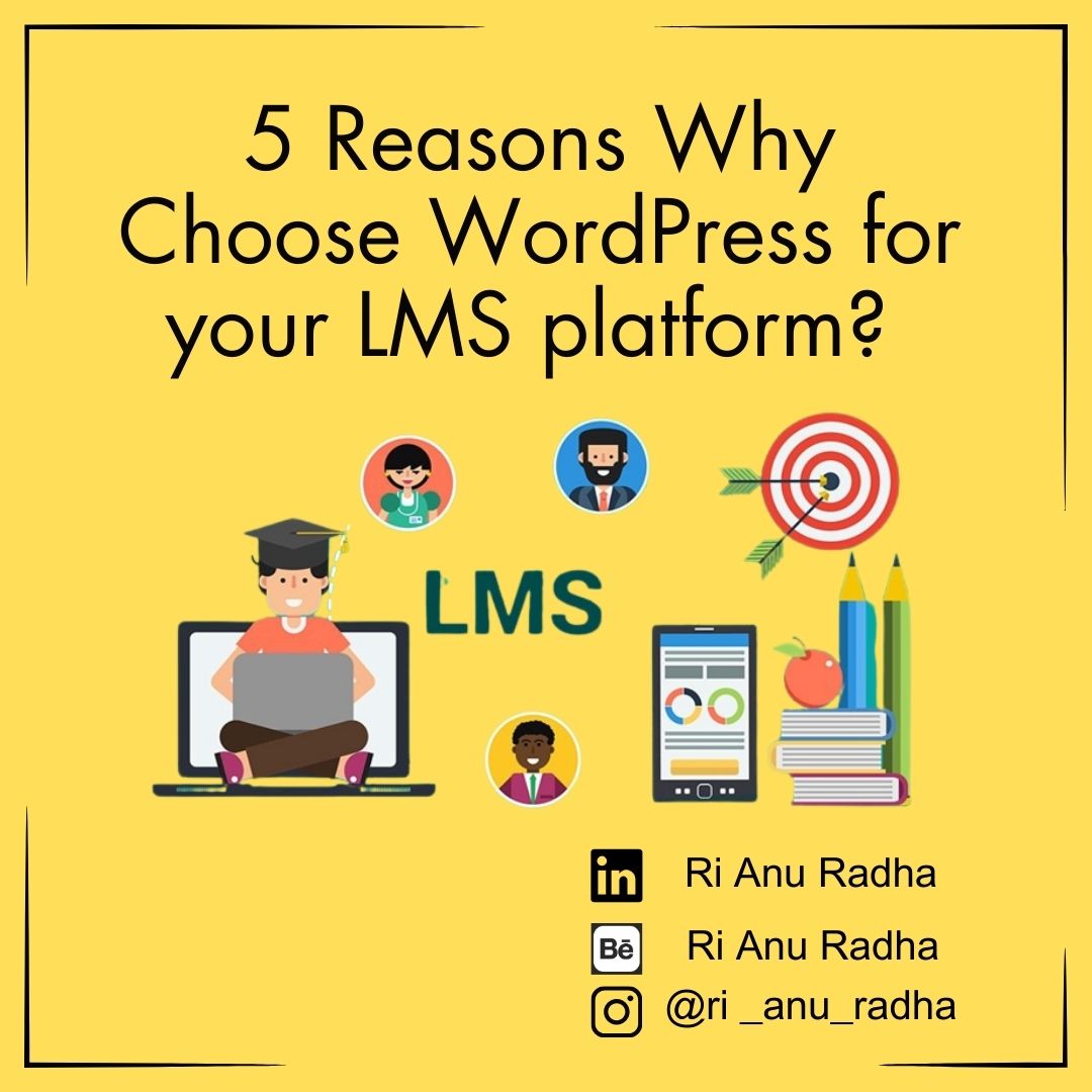 Ri_Anuradha's tweet photo. 5 Reasons Why Choose WordPress for your LMS platform?
1. Ease of use 2.Full Control 3. User-friendly
4. Free Plugins and Themes5.Future Growth
Free consultancy: https://t.co/NMv3kslhiy
Hire Me: https://t.co/0flu8qM0l2
#tutorLms #onlineCourses #wordpressLms #lmsWebsite #elarning https://t.co/Q9KzH2coiD