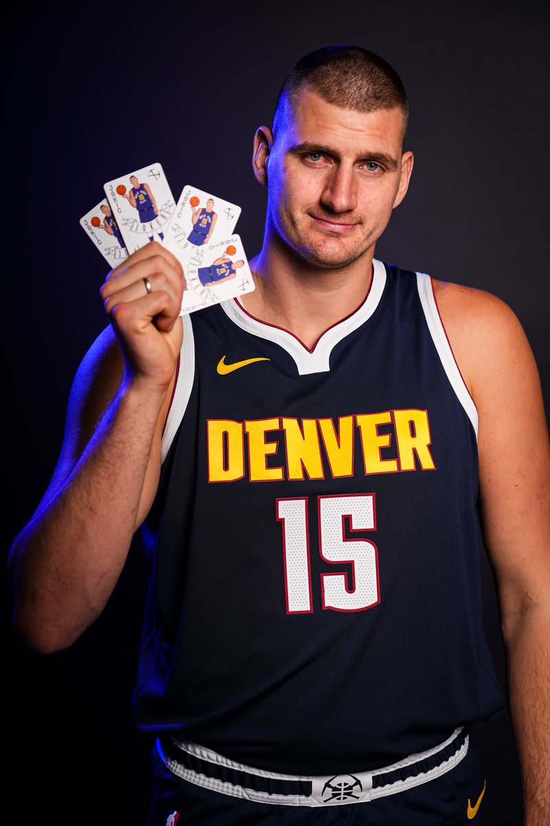 The Joker is back 🃏 #NBAMediaDay