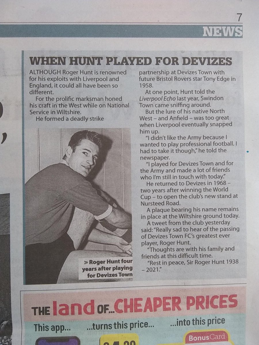 DevizesTownFC's tweet image. Our Greatest ever player….

Not many clubs at our level can claim to have a World Cup winner amongst their history, but we do, and we are so proud of that. 

We will have a special section in the new clubhouse dedicated to the late, great Roger Hunt MBE

🔴⚪️🔴⚪️