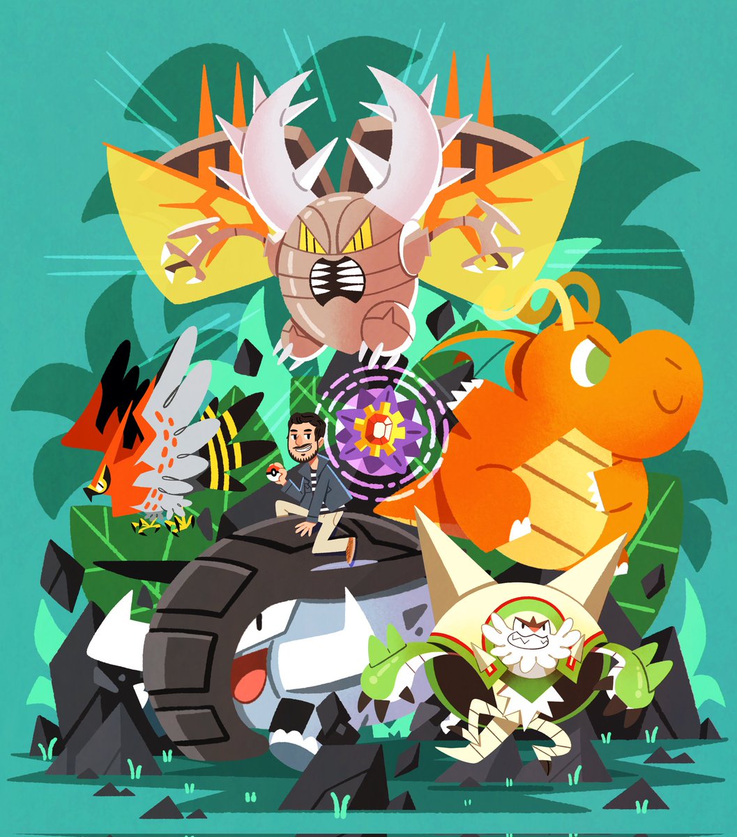 「A team commission with mega pinsir and  」|Julesのイラスト