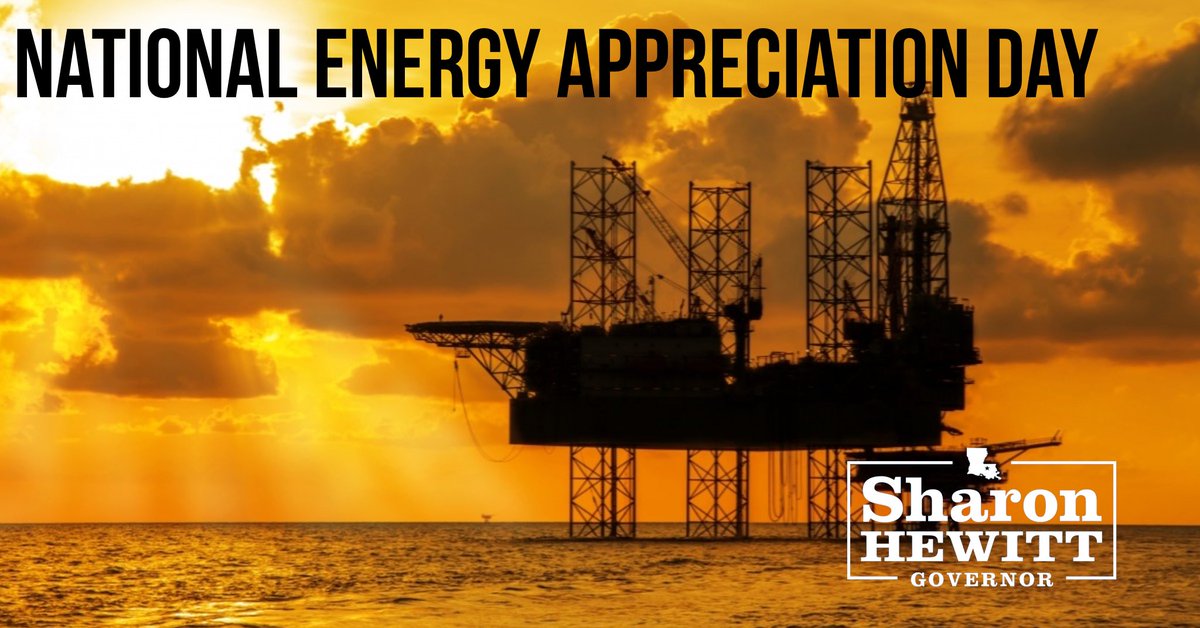sharonhewitt's tweet photo. Today I celebrate National Energy Appreciation Day with families across the state &amp; promise that as Governor, I will lead our energy-rich state to challenge the anti-energy policies of the Biden administration. #LaGov https://t.co/5o9hHZJqKk