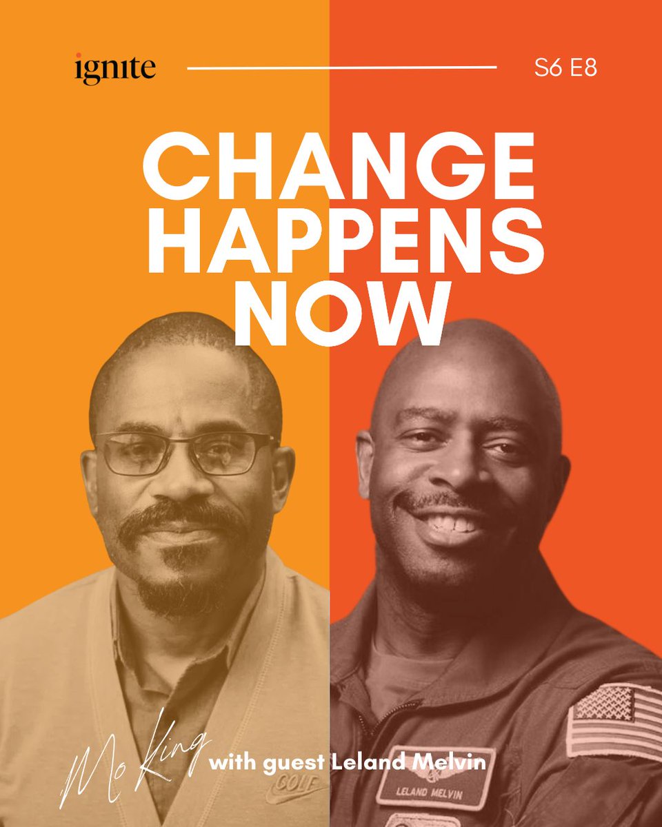 A new episode of #changehappensnow is here! 

This week, we had the privilege of sitting down with astronaut and NASA retiree, Leland Melvin. You won’t want to miss out this episode….trust us. 

Hit this link to listen: ignite.psr.edu/podcasts/being…