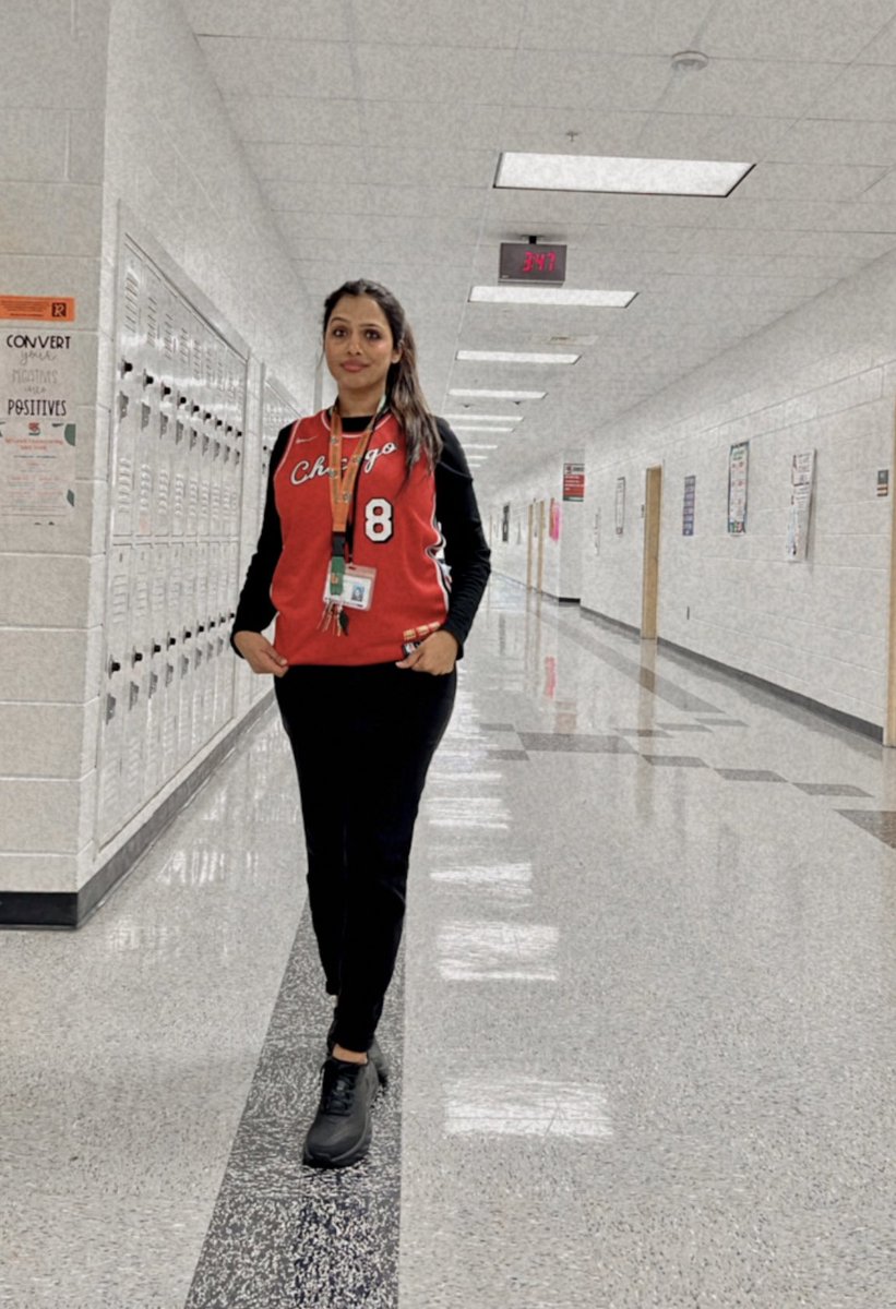 SMSMathTeacher's tweet image. Start With Hello Week! Today&apos;s theme: &quot;Kindness Always Wins,&quot; and we showed our spirit by sporting our favorite sports jersey:)