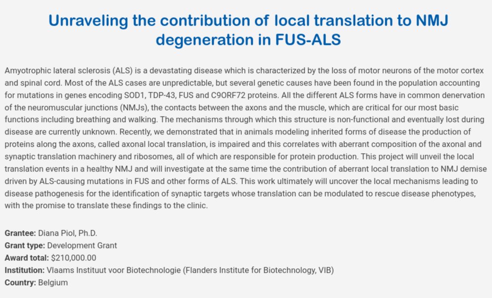 Diana Piol (@diqnqpi) on Twitter photo Thanks <a href="/MDAorg/">Muscular Dystrophy Association</a> for the funding!! Exciting times ahead✨✨🧬🔬 looking forward to explore what is going on in mutant FUS NMJs Thanks <a href="/MDAorg/">Muscular Dystrophy Association</a> for the funding!! Exciting times ahead✨✨🧬🔬 looking forward to explore what is going on in mutant FUS NMJs