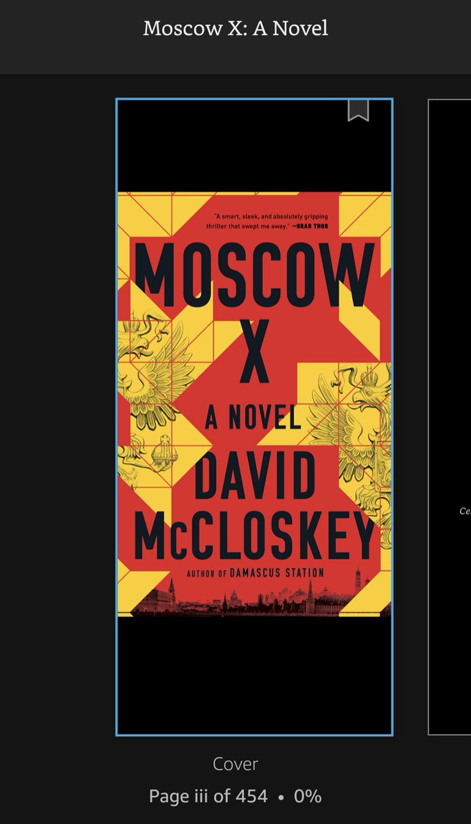 The audiobook isn't ready for another month or so but a Kindle copy is also a must have. Hard copy also on its way. Why not have them all!?  Happy Pub Day @mccloskeybooks!! #MoscowX