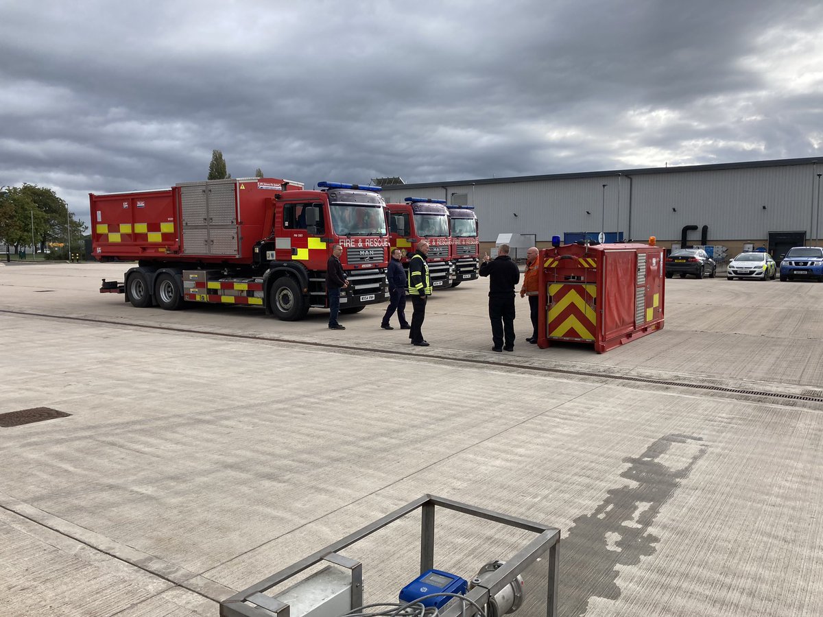 HVPU testing at Wyre Forest Fire Station in Kidderminster today . 
A fantastic venue 🤩 great to meet up with stations from various brigades ..