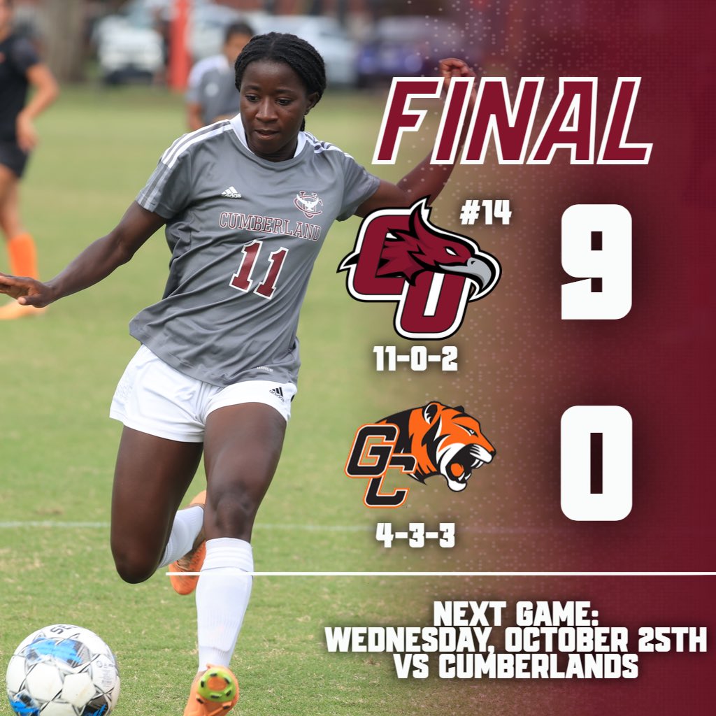 UNDEFEATED. 

Cumberland dominated all the way through for a 9-0 victory. Gabby Jones and Mari Sagstad each scored two in the effort.

#WeArePhoenix