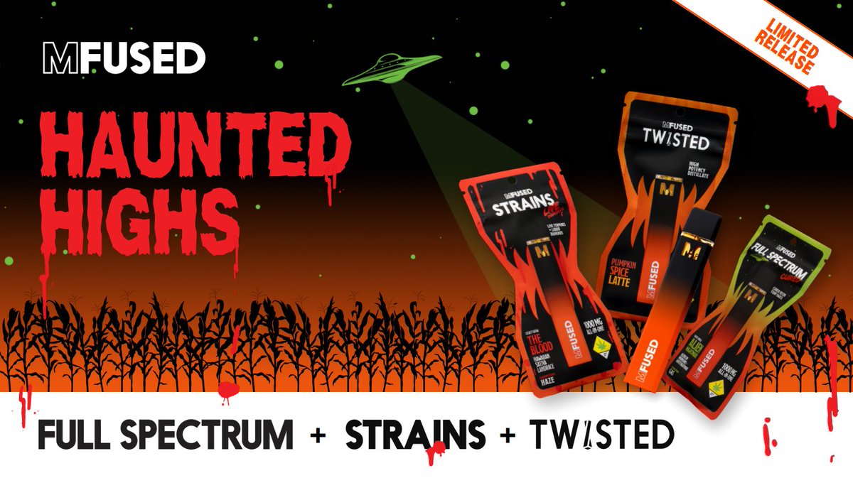 PotShopSeattle's tweet image. #Halloween is upon us! How can you make your outfit even more scary? With one of these limited edition #Mfused disposables! Limited quantity available - run, run, run!!! #PotShop #NeedWeed