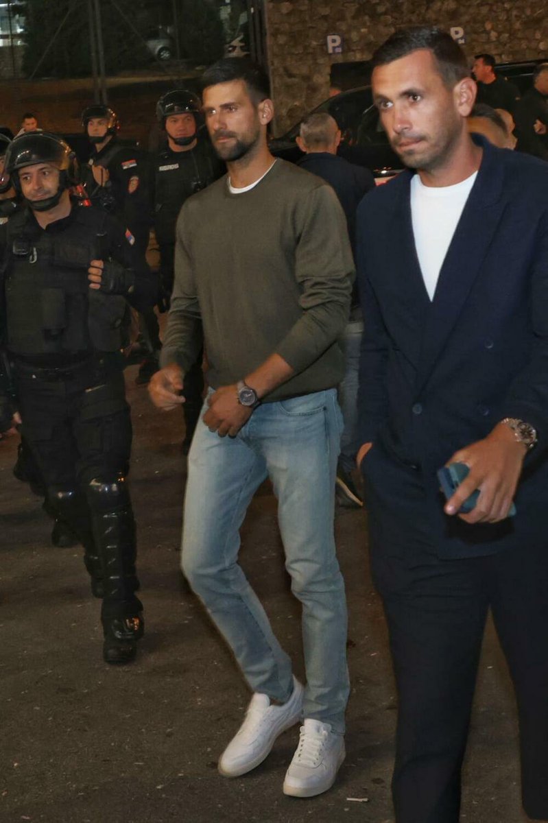 STUDS 😉  

<a href="/DjokerNole/">Novak Djokovic</a> and Charly in Belgrade 🇷🇸  tonight for ⚽️