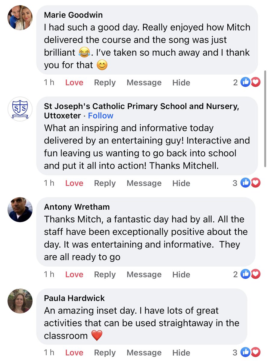 So much amazing feedback from today! ❤️