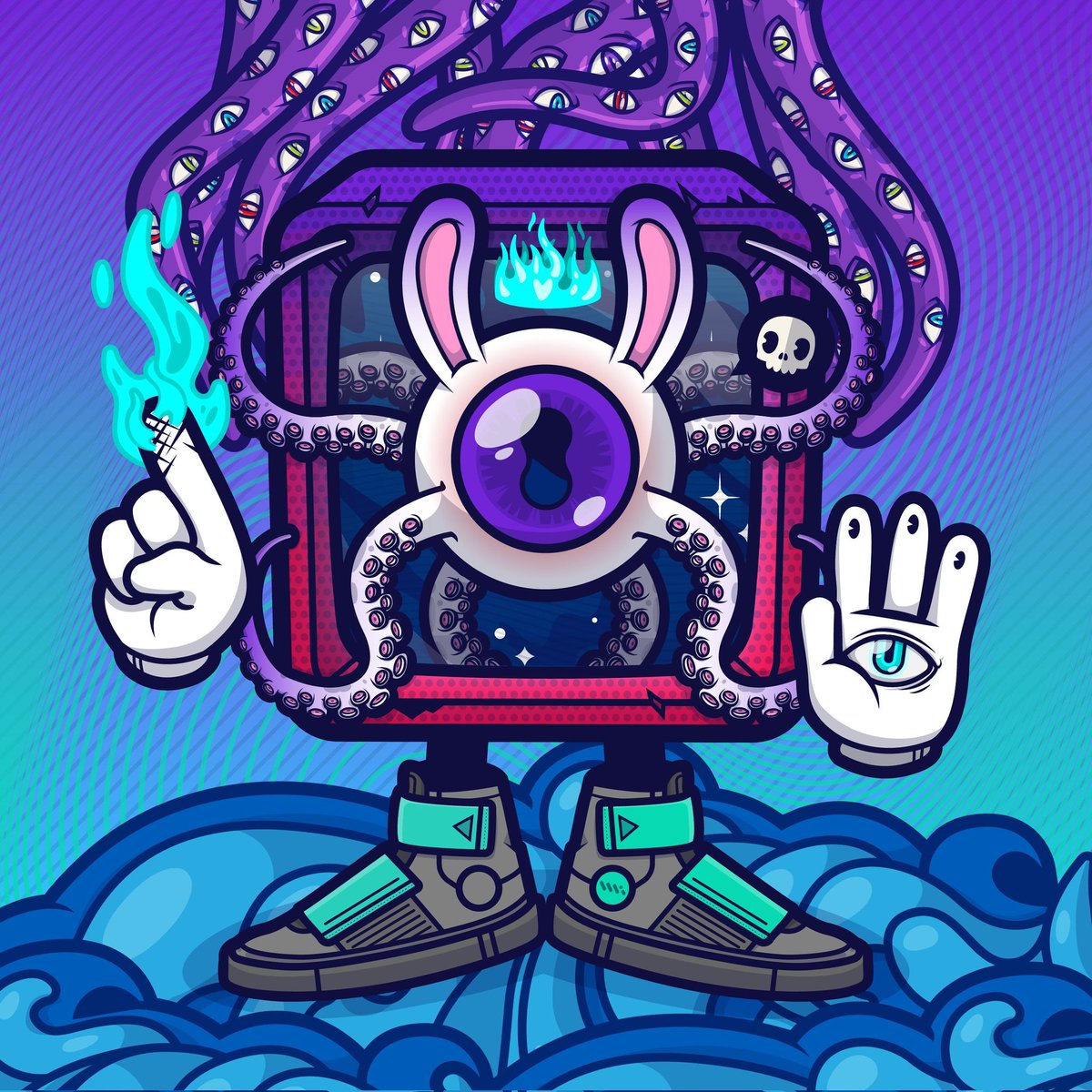 Each one of these were created by the <a href="/TVKillsCNFT/">TV Kills</a>  community using assets I had created. Great to see people getting creative and having fun.
#tvkills #NFTartists #CardanoCommunity