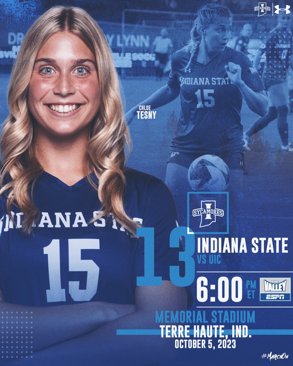#GameDay

🆚 UIC
🏟️ Memorial Stadium
⏱️ 6 p.m.
📍 Terre Haute, Ind.
📺 sycamor.es/3PLQQ9l
📊 sycamor.es/INSLiveStats

#MarchOn