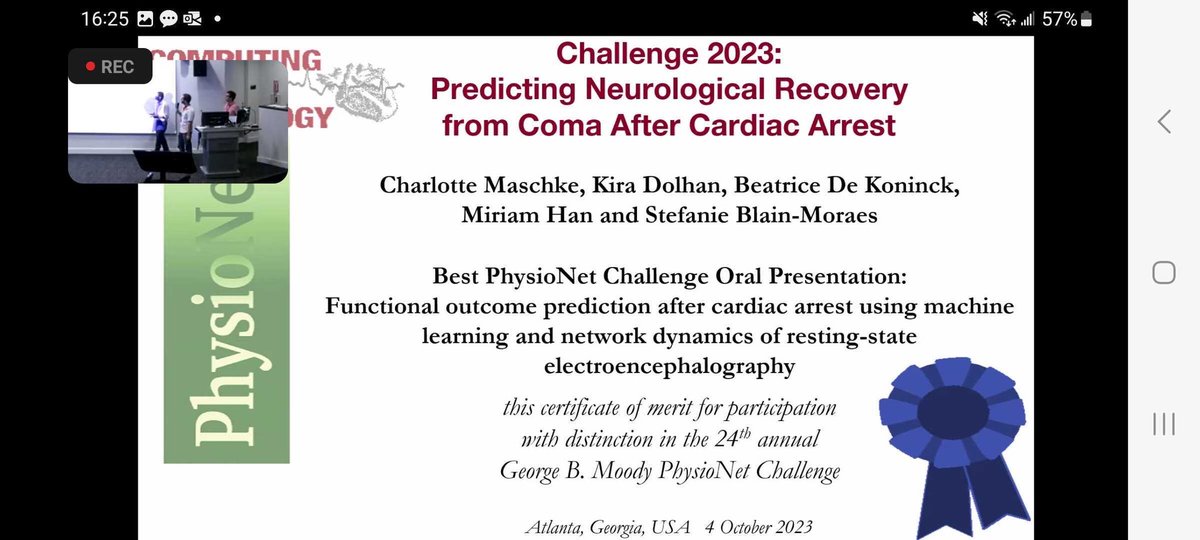 Stefanie Blain-Moraes (@blainmoraes) on Twitter photo So proud of my grad students and their outstanding team effort for the PhysioNet challenge of predicting recovery from coma after cardiac arrest. One more step on the path to <a href="/CuringComa/">Curing Coma</a> So proud of my grad students and their outstanding team effort for the PhysioNet challenge of predicting recovery from coma after cardiac arrest. One more step on the path to <a href="/CuringComa/">Curing Coma</a>