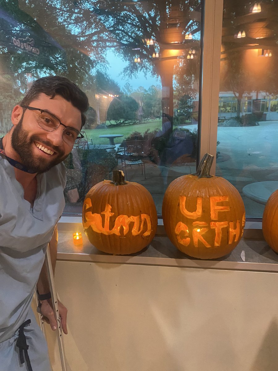The fall season is upon us. And since the cool weather has started rolling in through Gator Country, our @UFortho 🐊 residents turned their drills and saws toward a different purpose tonight… 🎃 👻 @UFHealth @ufalumni @UF @UFMedicine